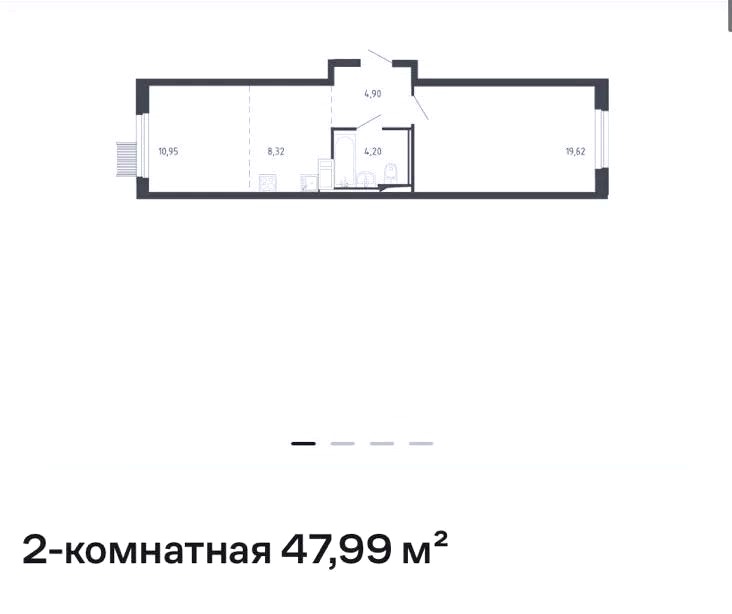 2-комнатная квартира в аренду, Москва, Ленинградское ш. 229Ак1 — 63 000 ₽/мес